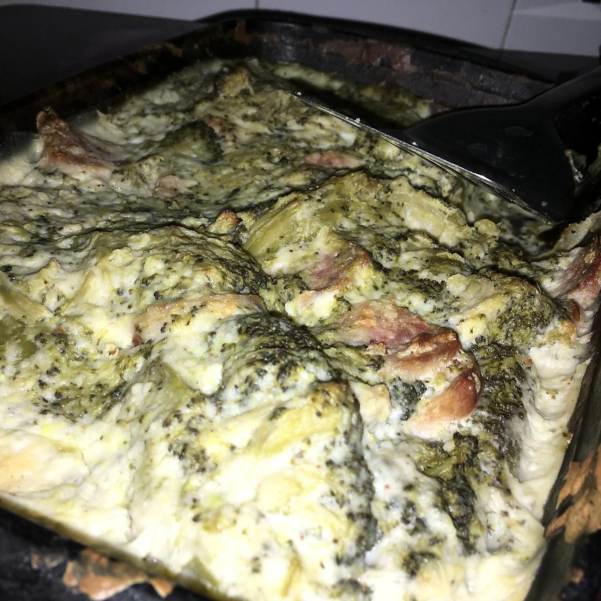 recette Gratin de brocoli aux saucisses de Toulouse