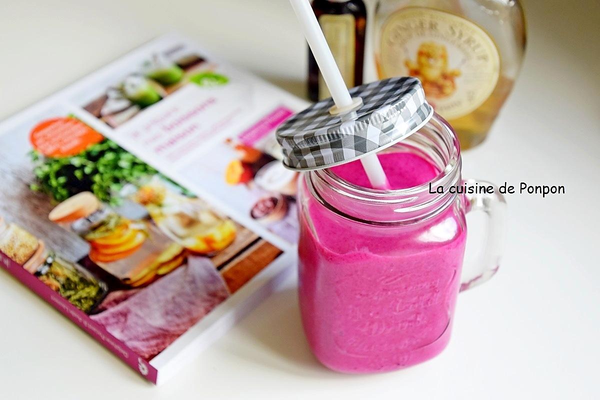 recette Smoothie betterave rouge et framboise, vegan