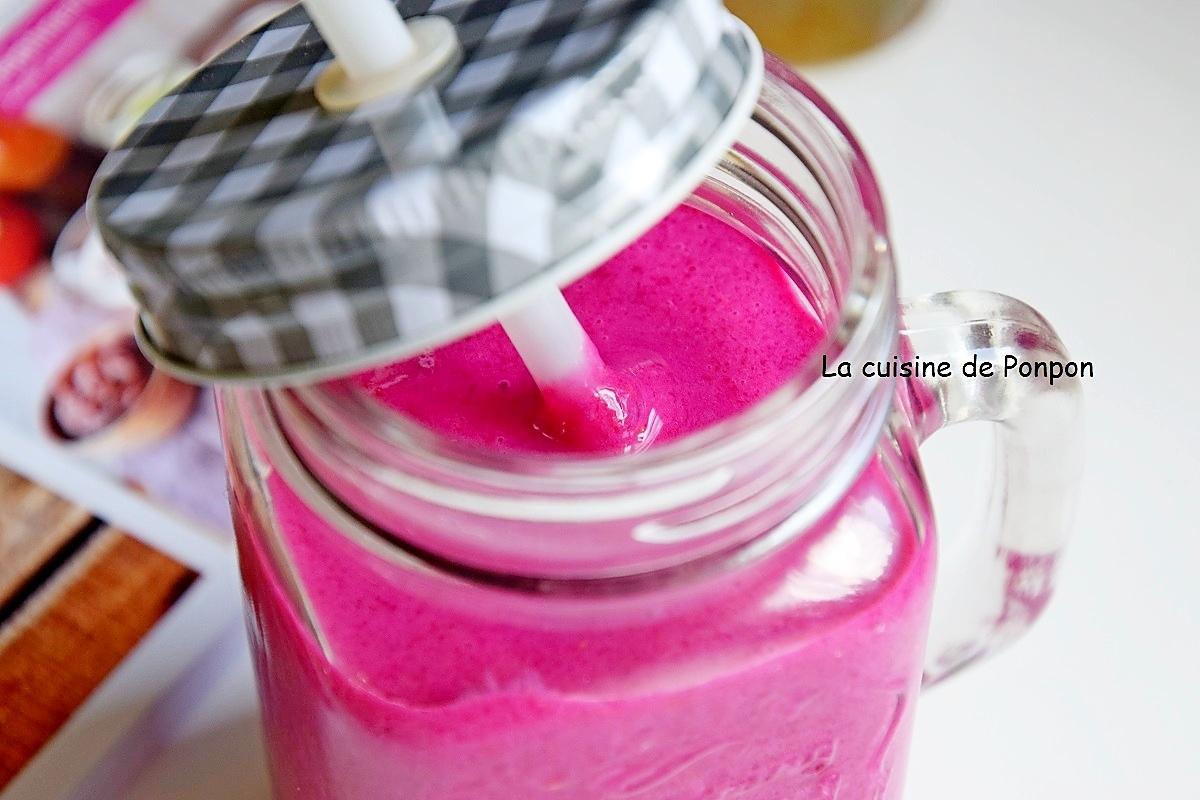 recette Smoothie betterave rouge et framboise, vegan