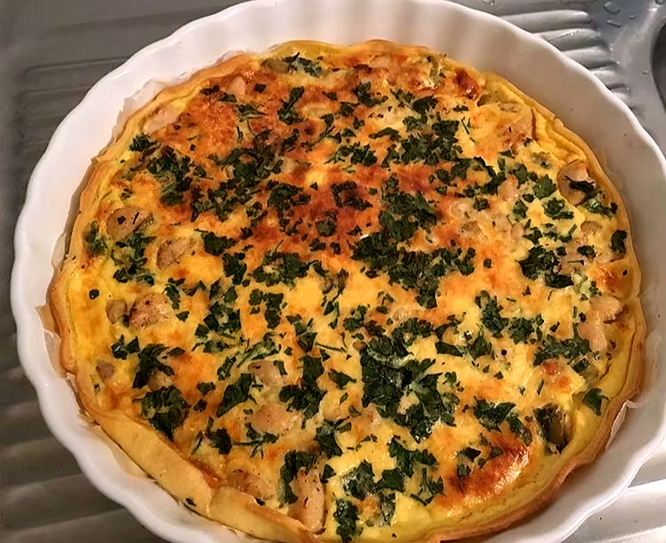 recette QUICHE AU POULET ET BÉCHAMEL