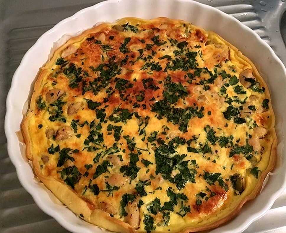 recette QUICHE AU POULET ET BÉCHAMEL