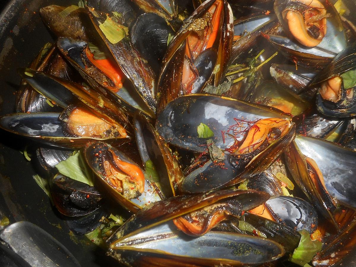 recette Moules d espagne au safran et romarin