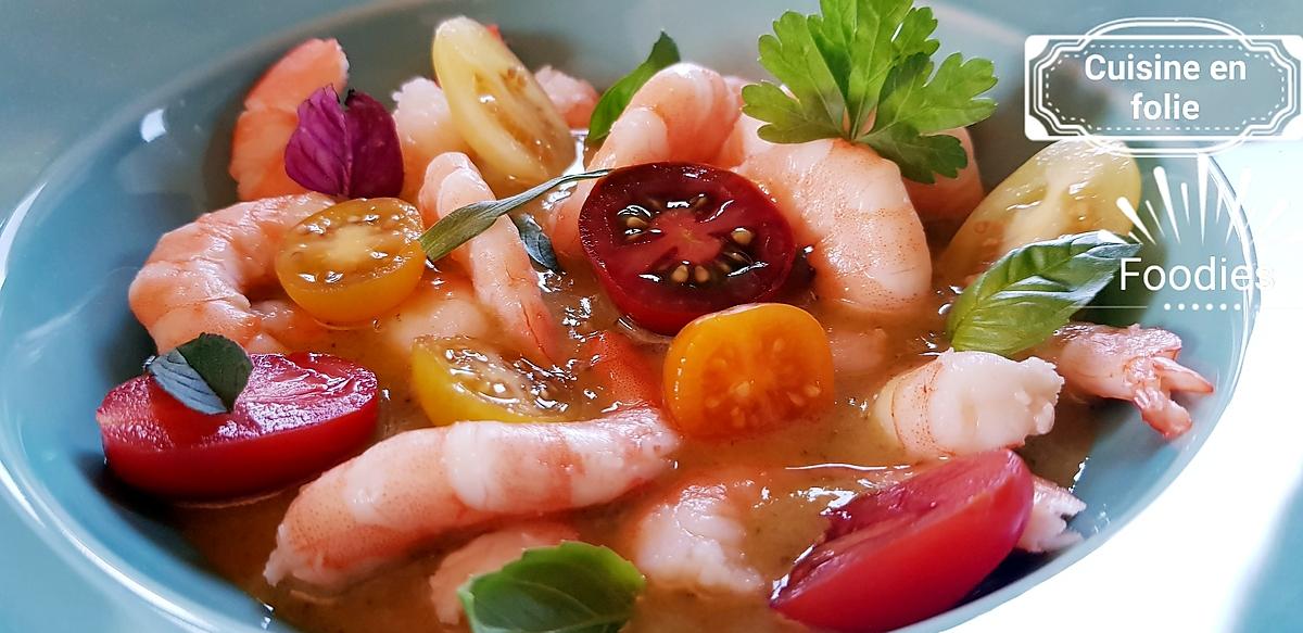 recette Crevettes sauce yakumi