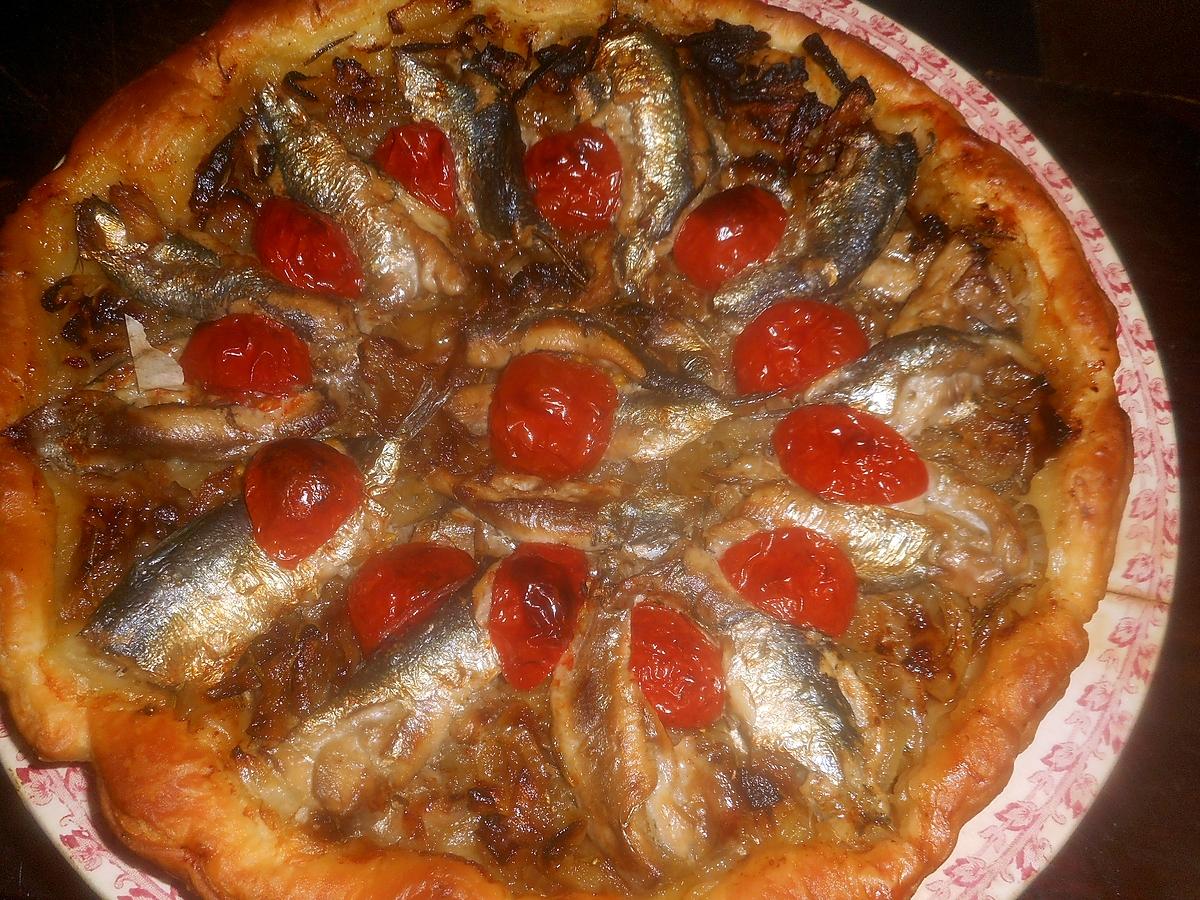 recette Tarte fine aux sardines