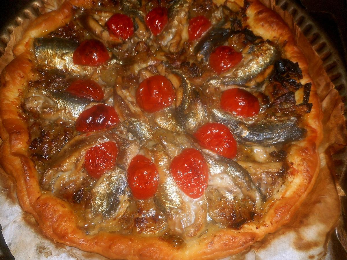 recette Tarte fine aux sardines