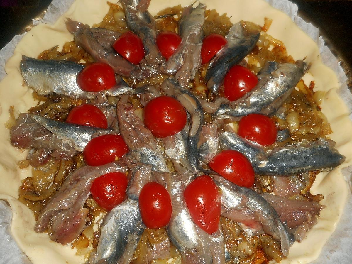 recette Tarte fine aux sardines