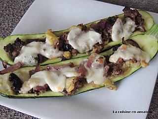 recette Courgettes farcies à la viande hachée