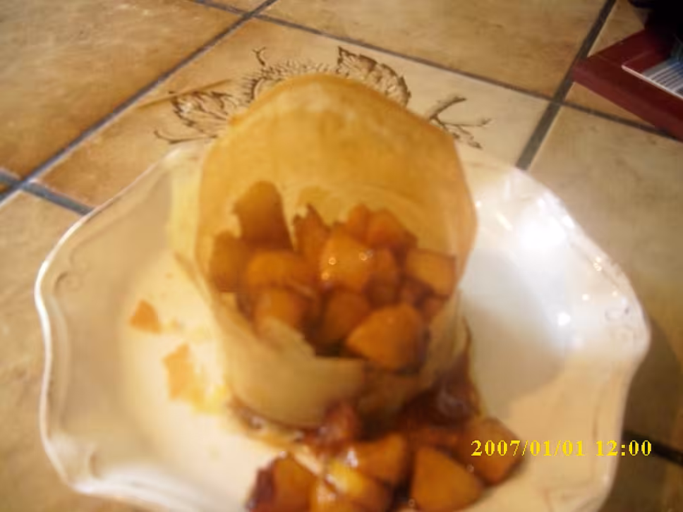 recette bricks d'ananas caramélisés