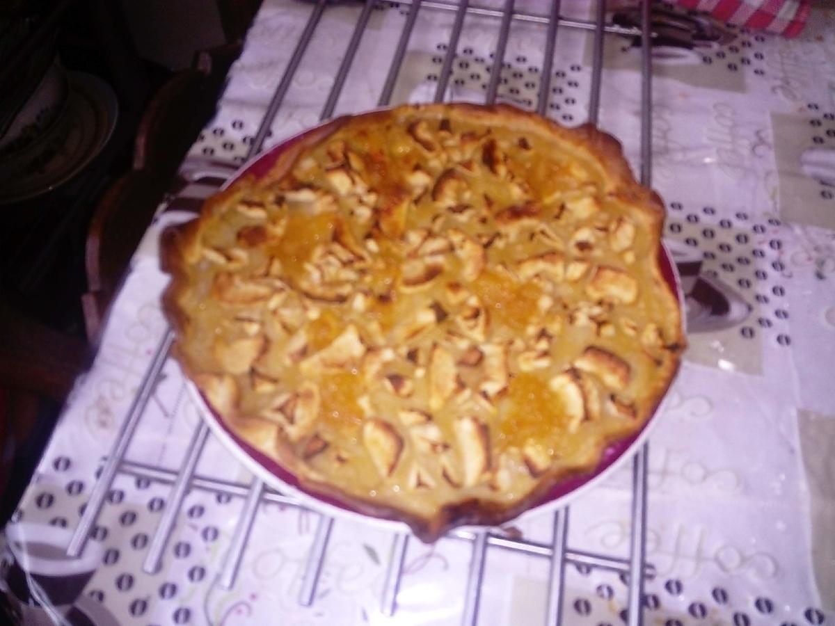 recette tarte  pommes a la normande  de lilimarti