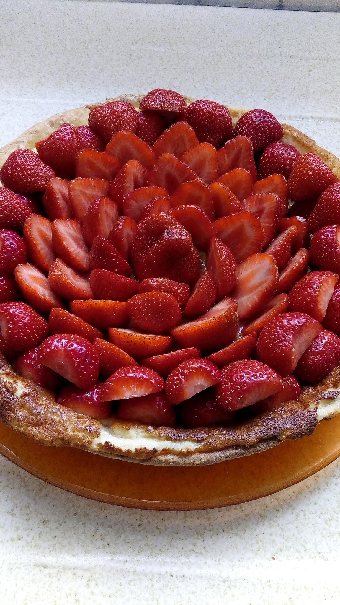 recette tarte aux fraises crémeuse