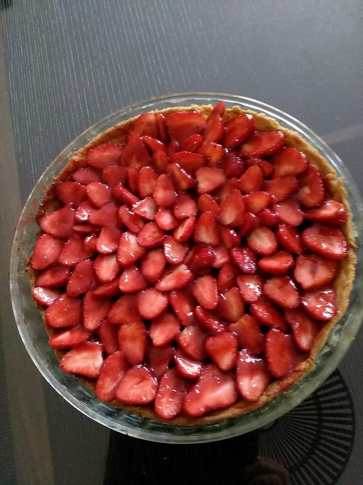 recette Tarte aux fraises (thermomix)