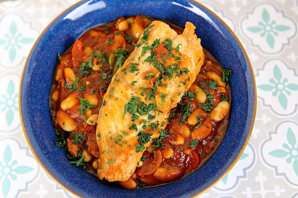 recette Ragoût de Poisson aux Haricots Blancs