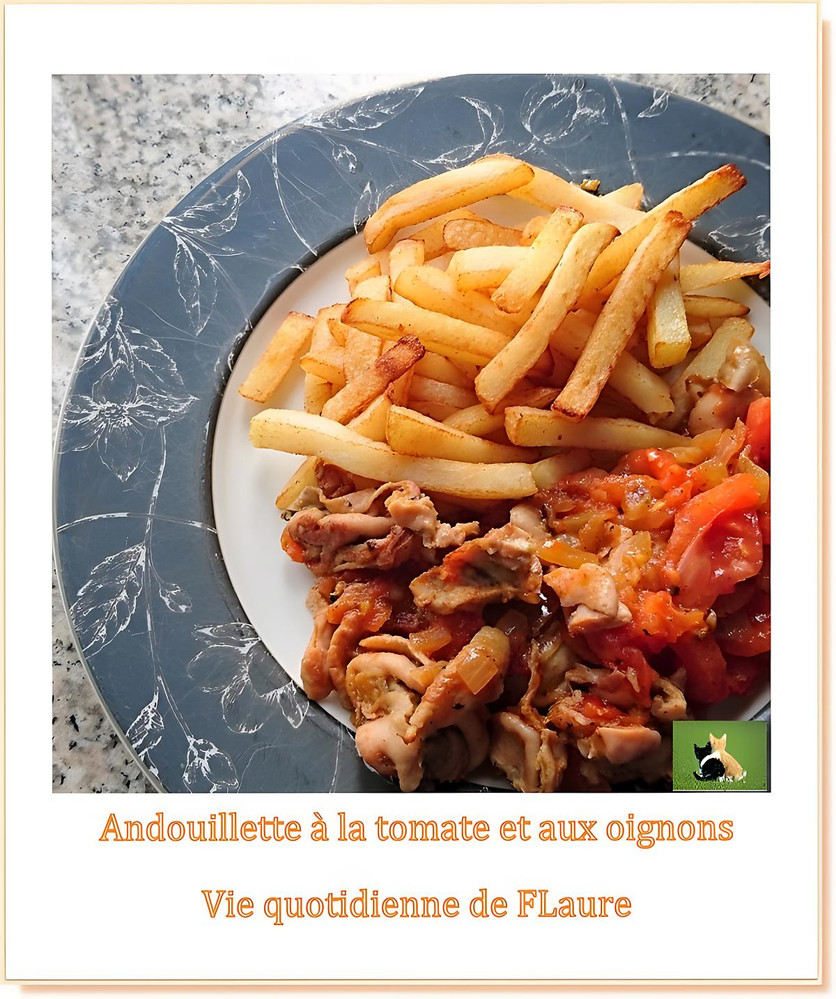 recette Andouillettes aux tomates et oignons