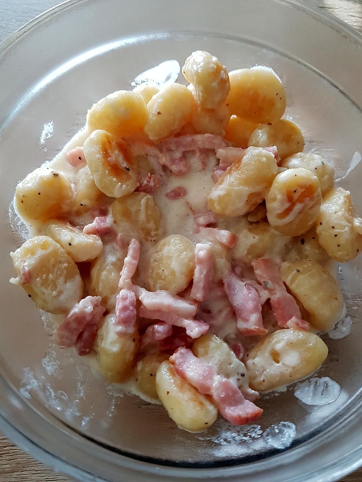 recette Gnocchis à la carbonara