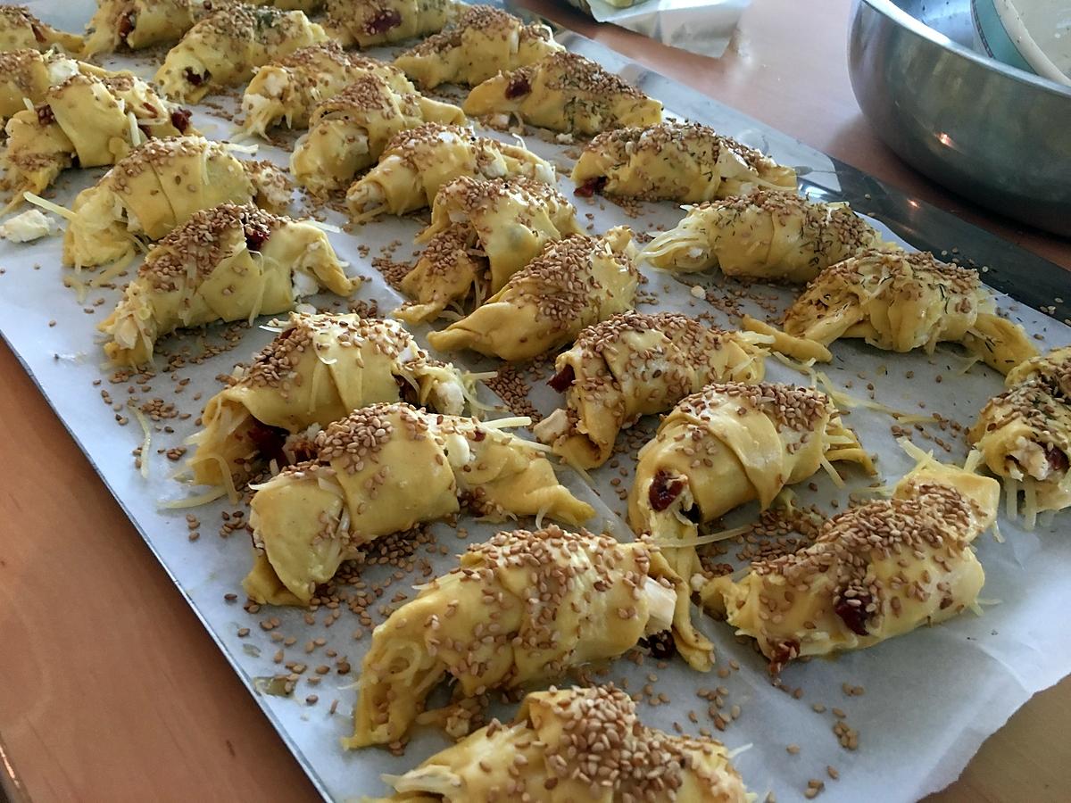 recette Croissants feuilletés au saumon