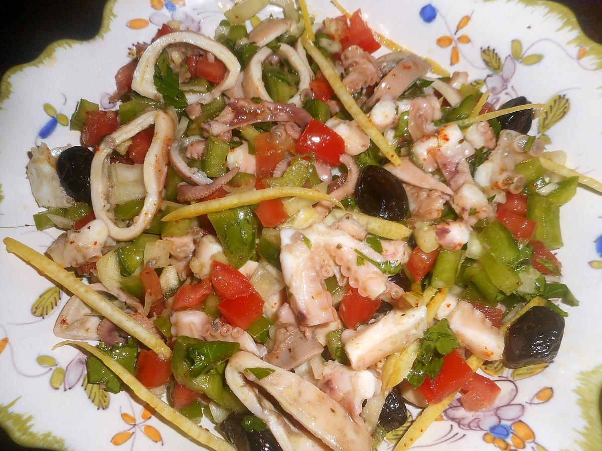 recette Salade de poulpe à la méditerranéenne