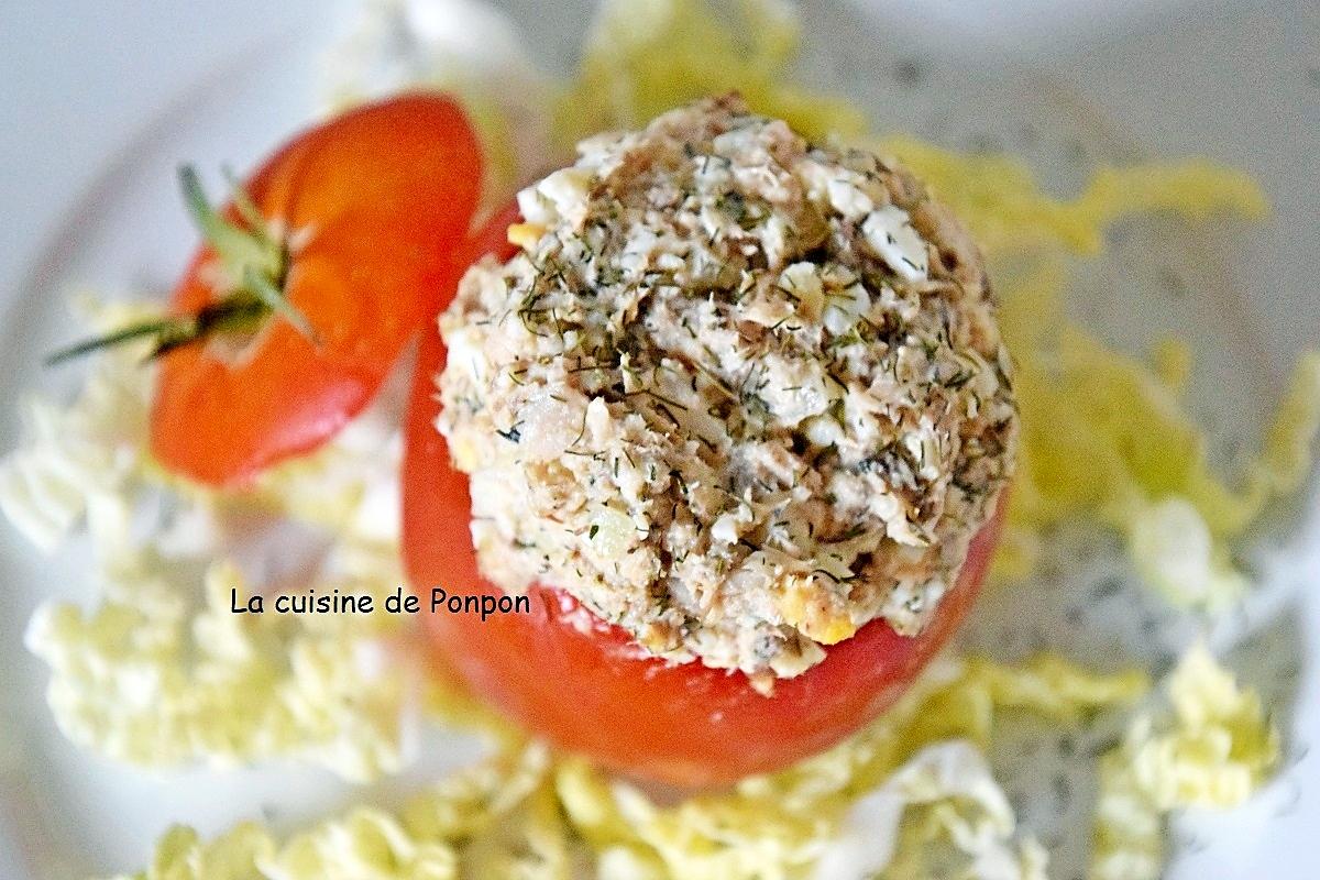 recette Tomate farcie aux filets de sardine