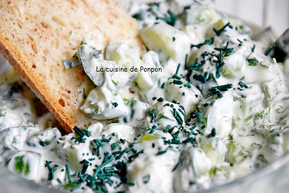 recette Tzatziki par le chef Alain Ducasse, végétarien