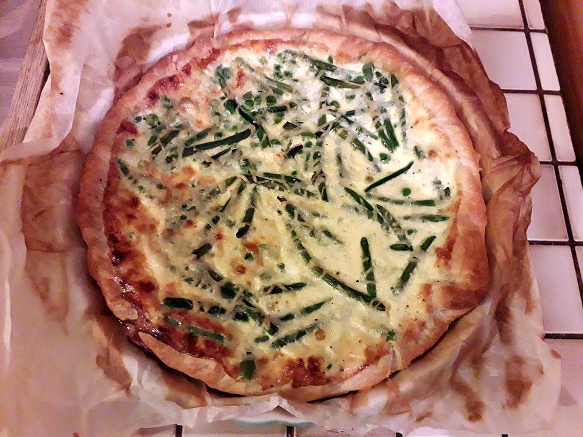 recette QUICHE AUX 3 LEGUMES VERTS