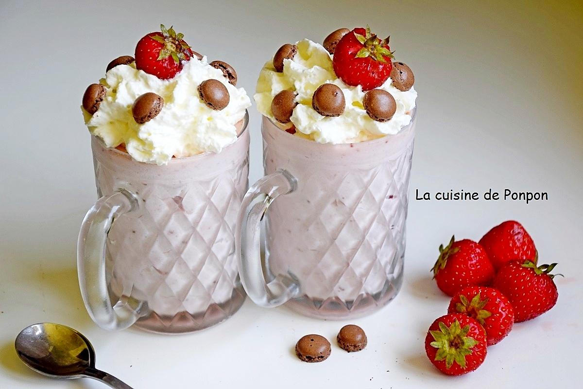 recette Mousse gourmande de fraises