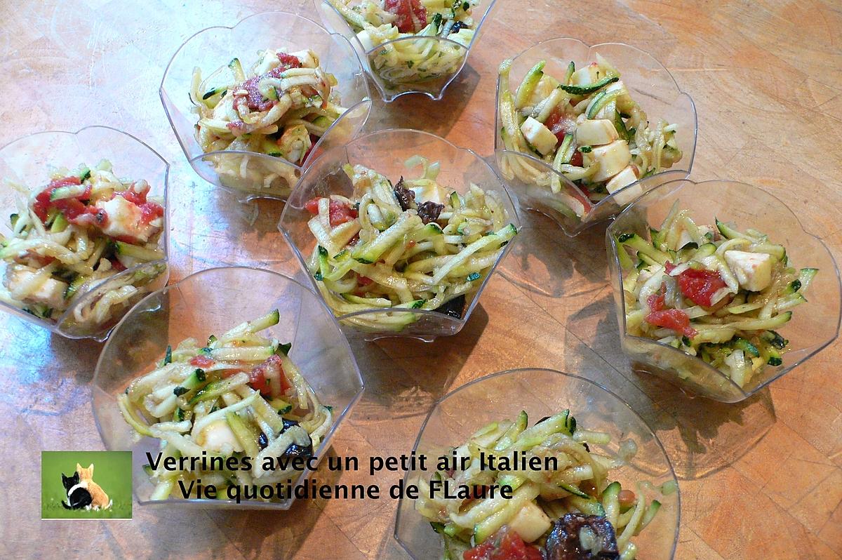 recette Verrines avec un petit air Italien