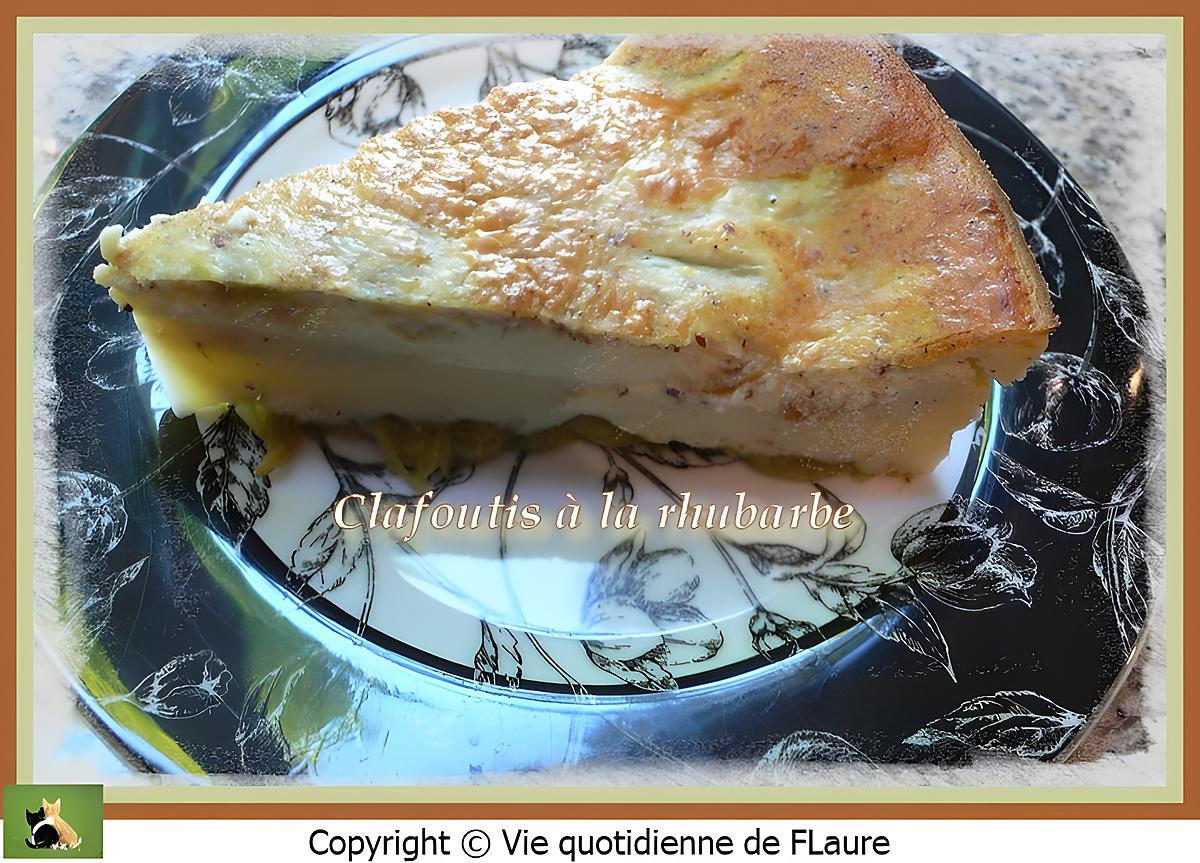 recette Clafoutis à la rhubarbe