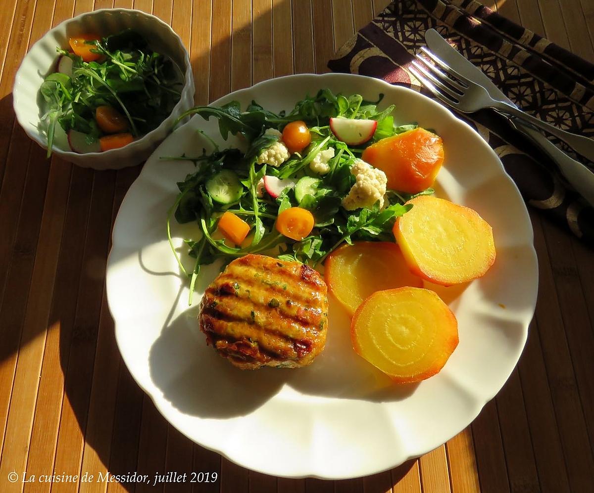 recette Galettes de poulet haché aux herbes fraîches