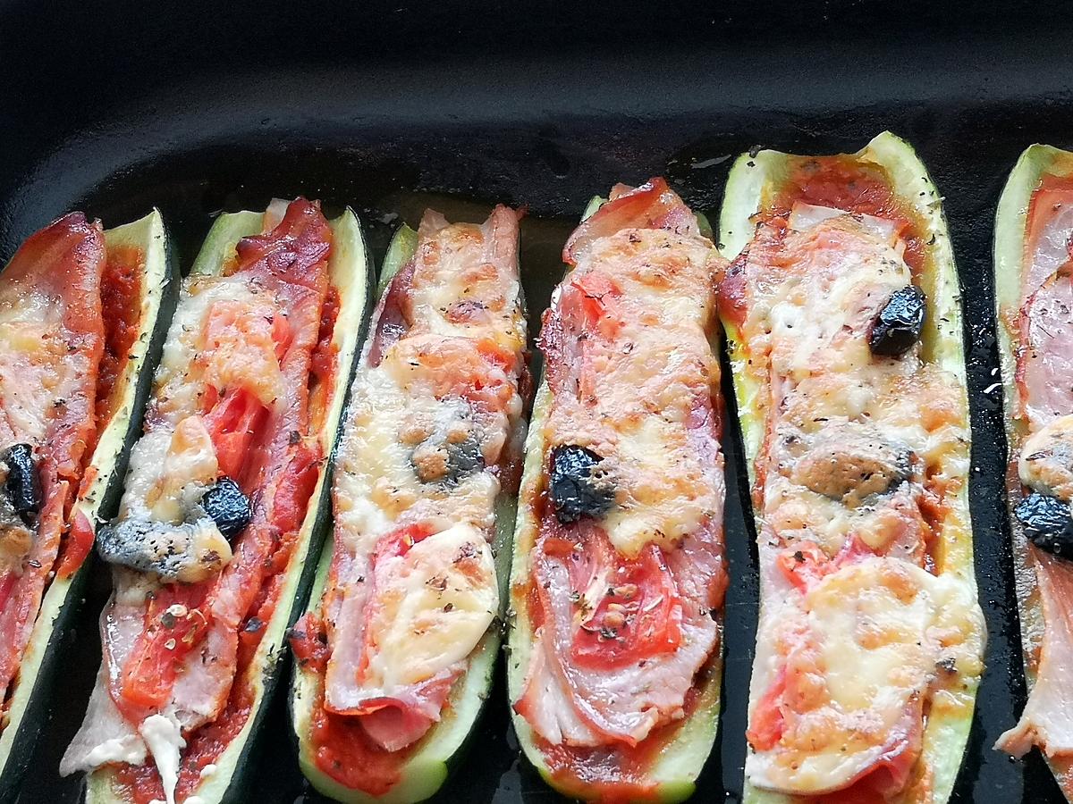 recette courgette façon pizza