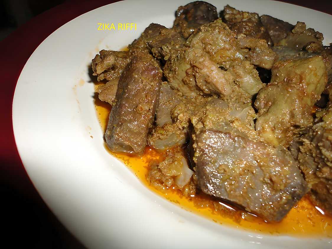 KAMOUNIA OU CAMOUNIA PLAT DE FOIE SAUCE AU CUMIN
