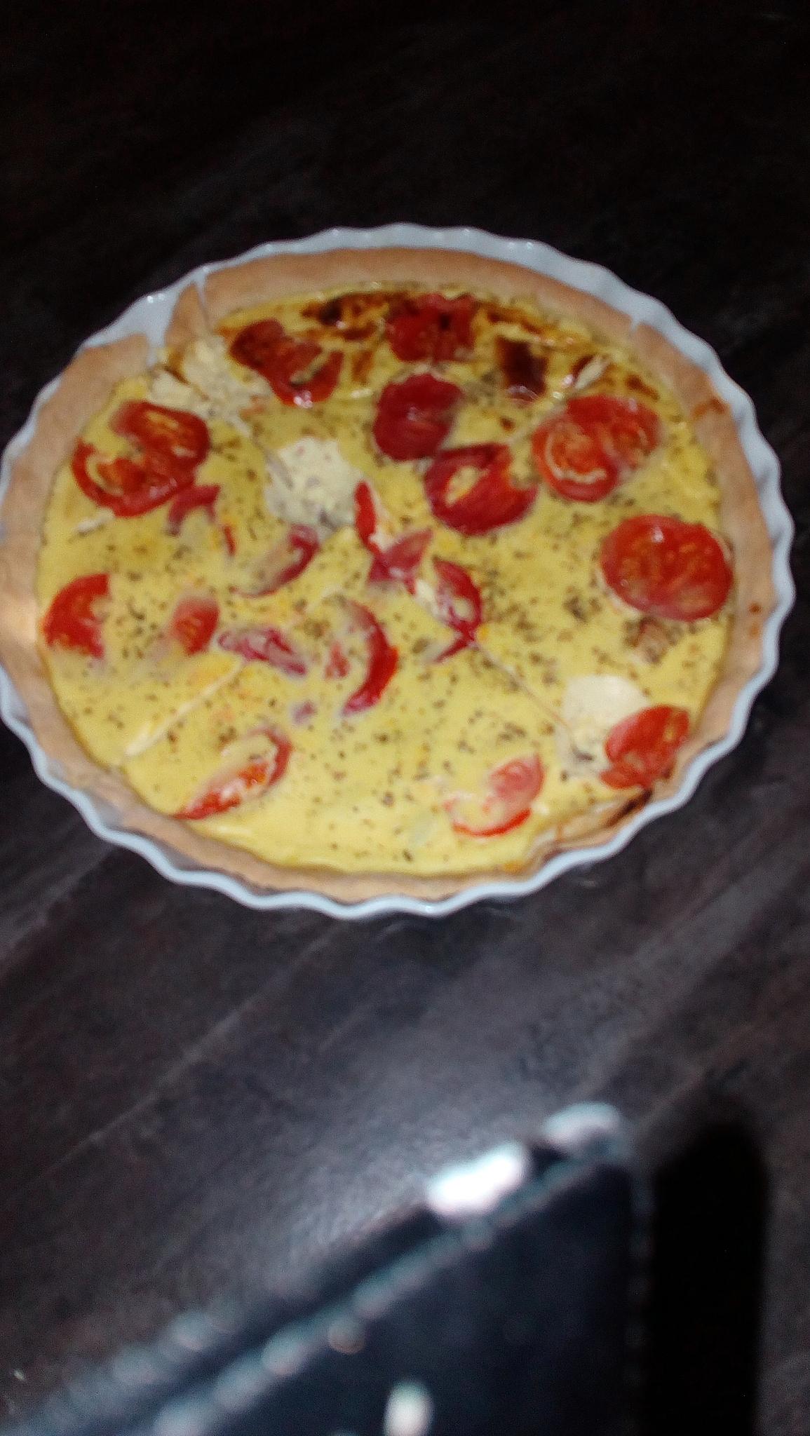 recette Tarte estivale poulet/tomates