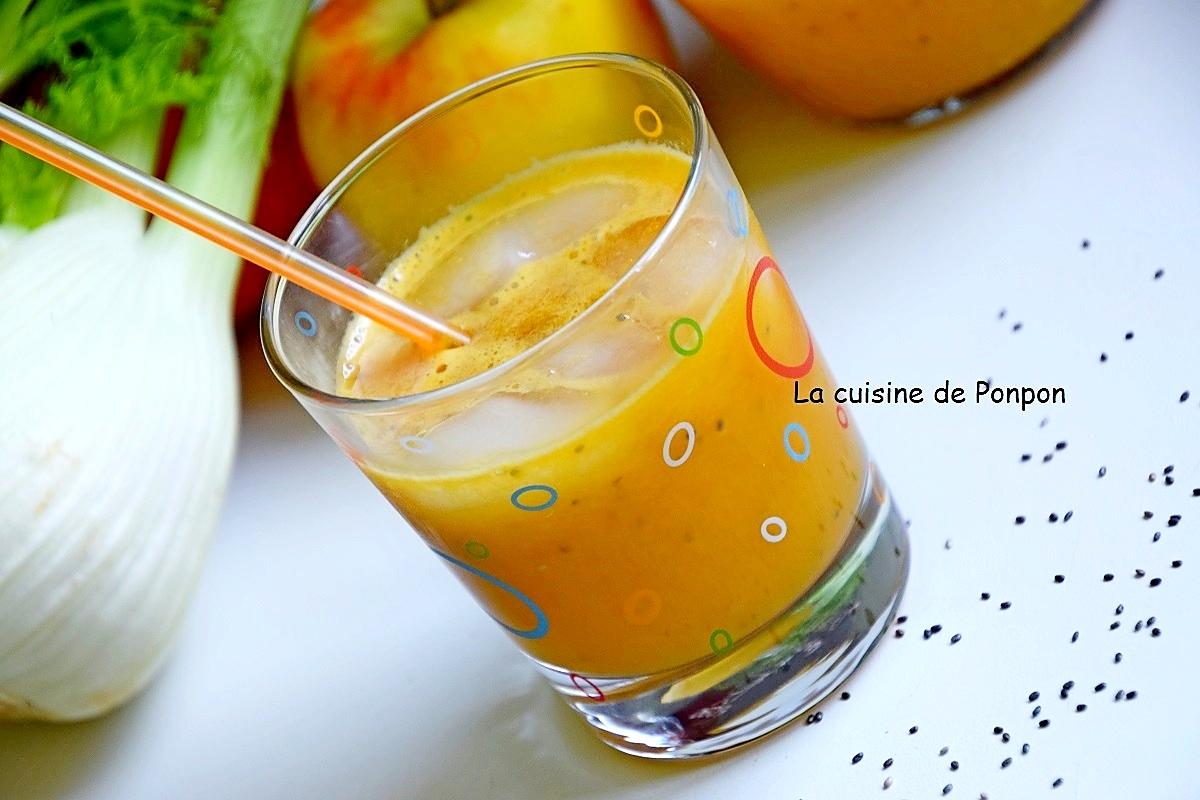 recette Jus vitaminé pomme, fenouil et graines de chia, vegan