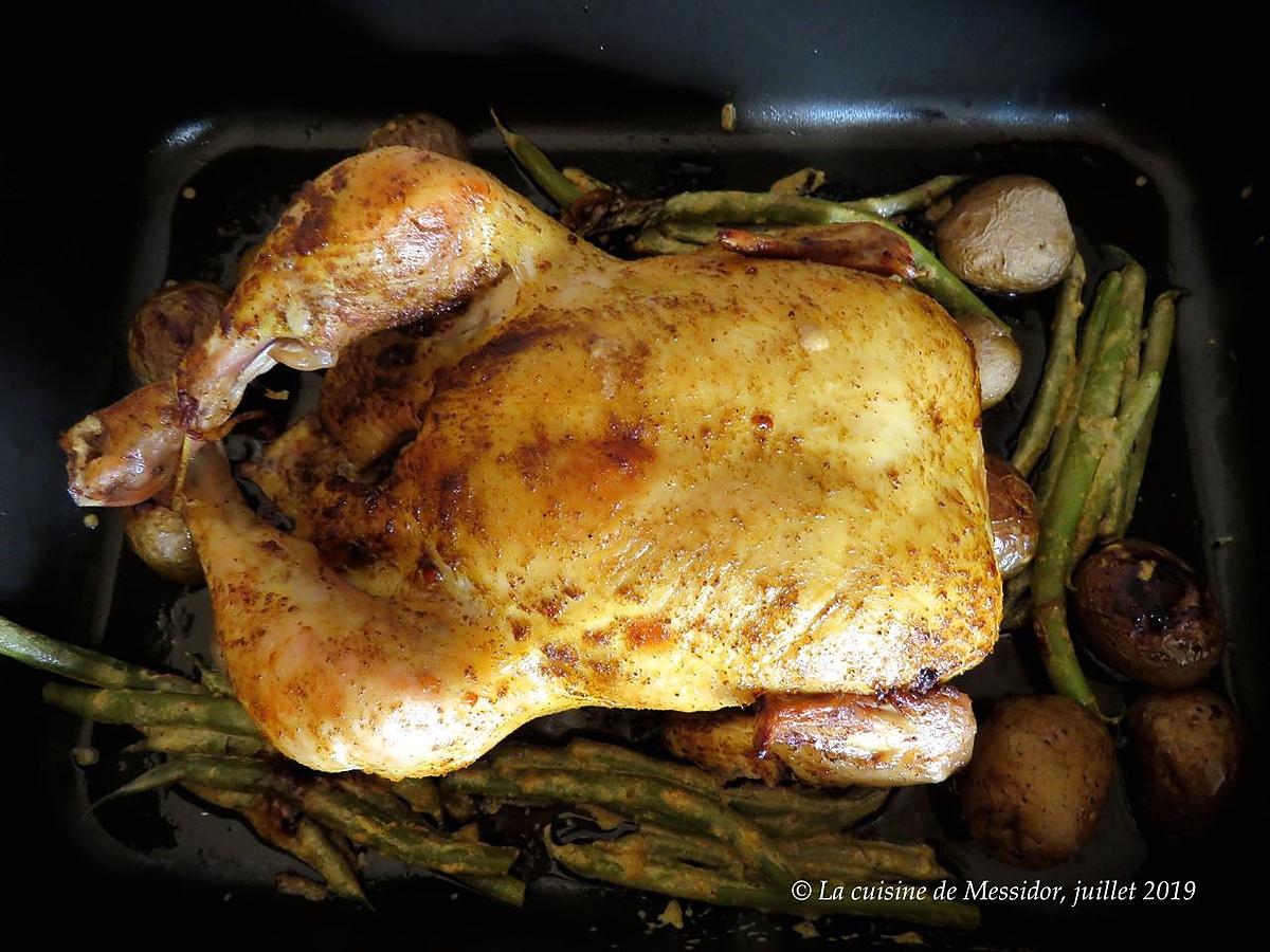 recette Poulet laqué au cari +