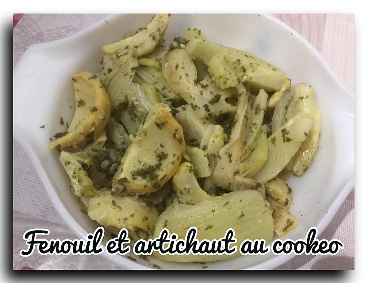 recette SALADE FENOUILS ET FONDS D'ARTICHAUTS AU COOKEO