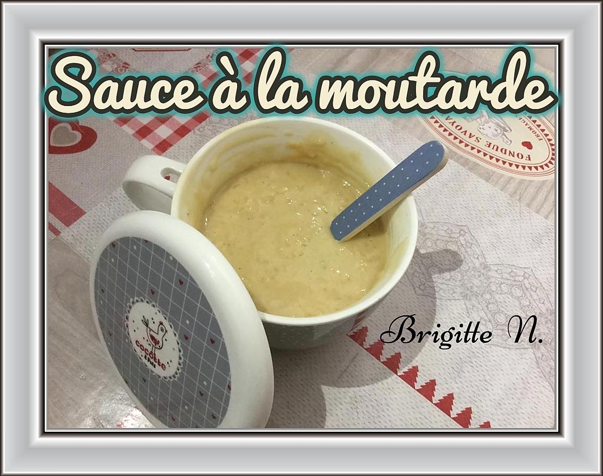 recette SAUCE A LA MOUTARDE