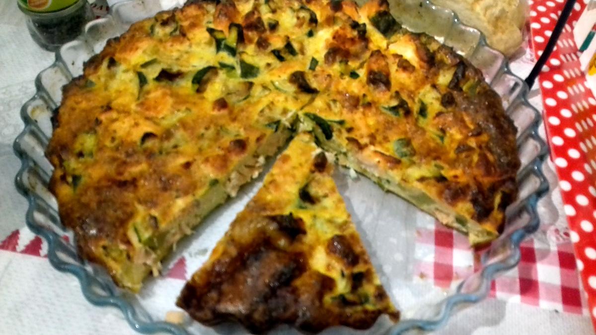 recette CLAFOUTIS COURGETTES SAUMON FRAIS