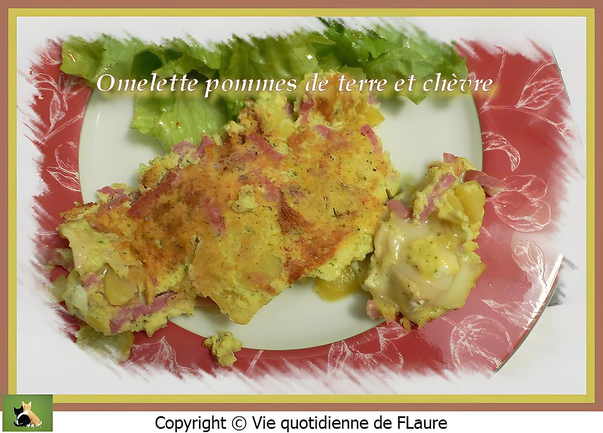 recette Omelette pommes de terre et chèvre