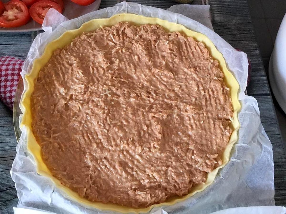 recette TARTE A LA TOMATE ET AU THON