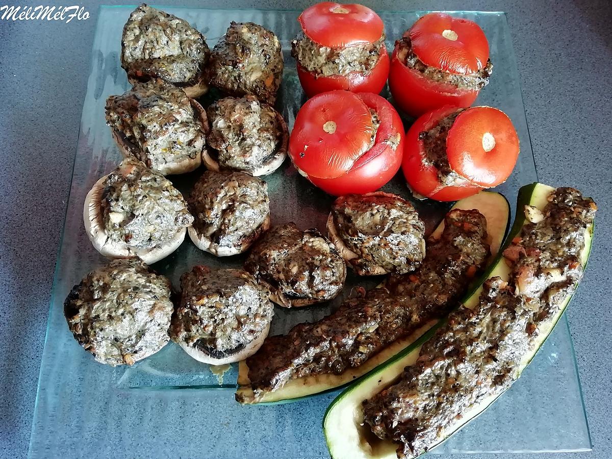 recette Légumes farcis à la saucisse de foie