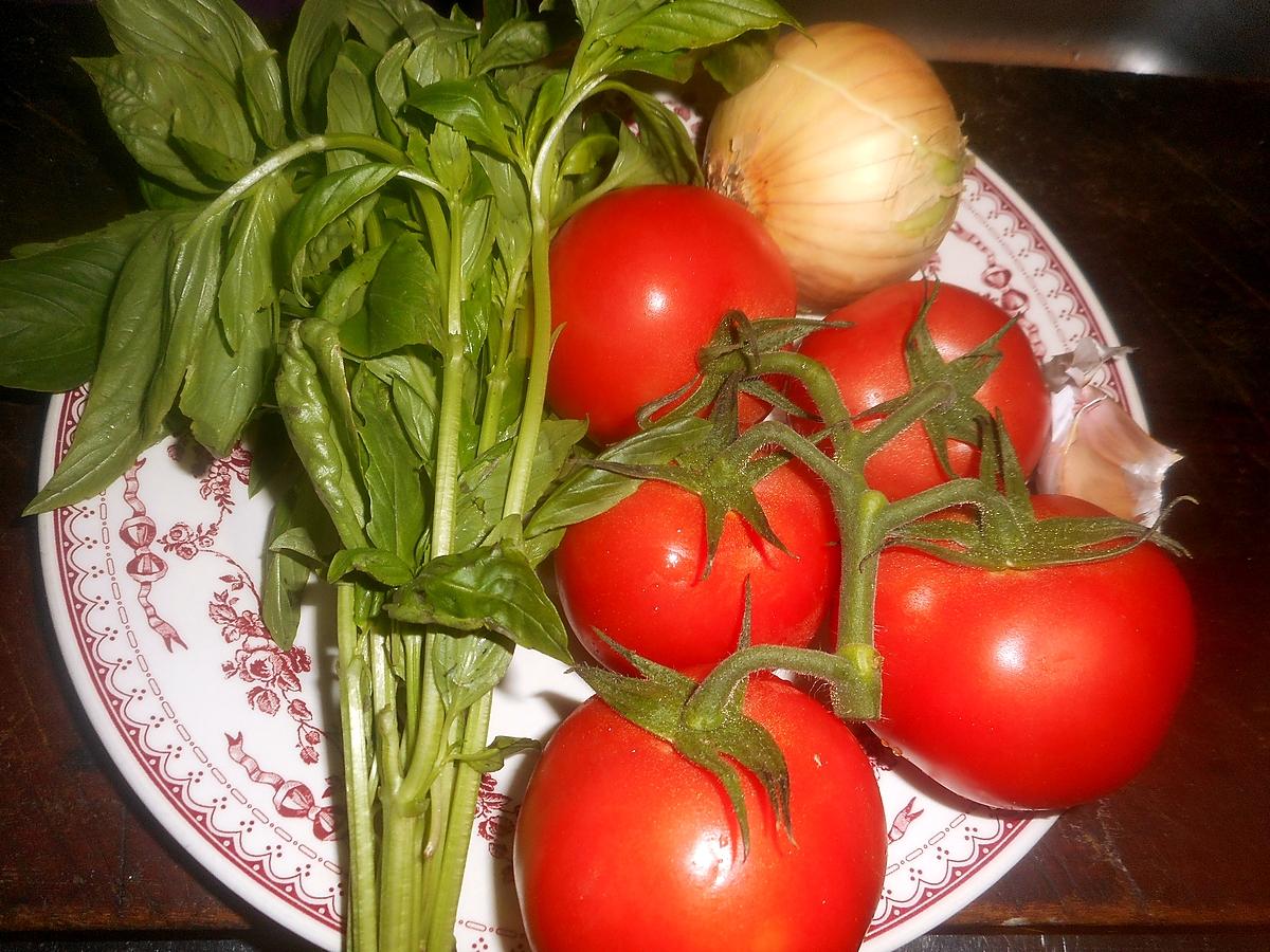 recette Sauce tomate au basilic
