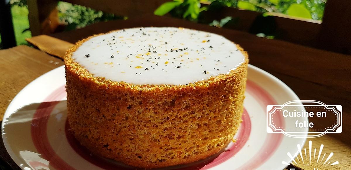 recette Mon gâteau à la carotte orange et pavot