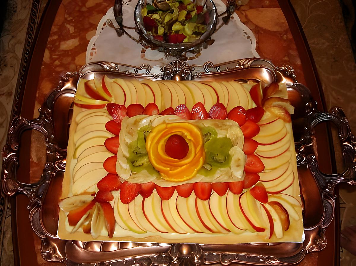recette tarte aux fruits "autre présentation"