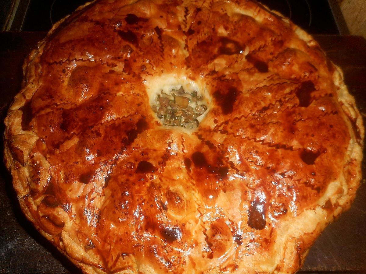 recette Tourte au veau et champignons