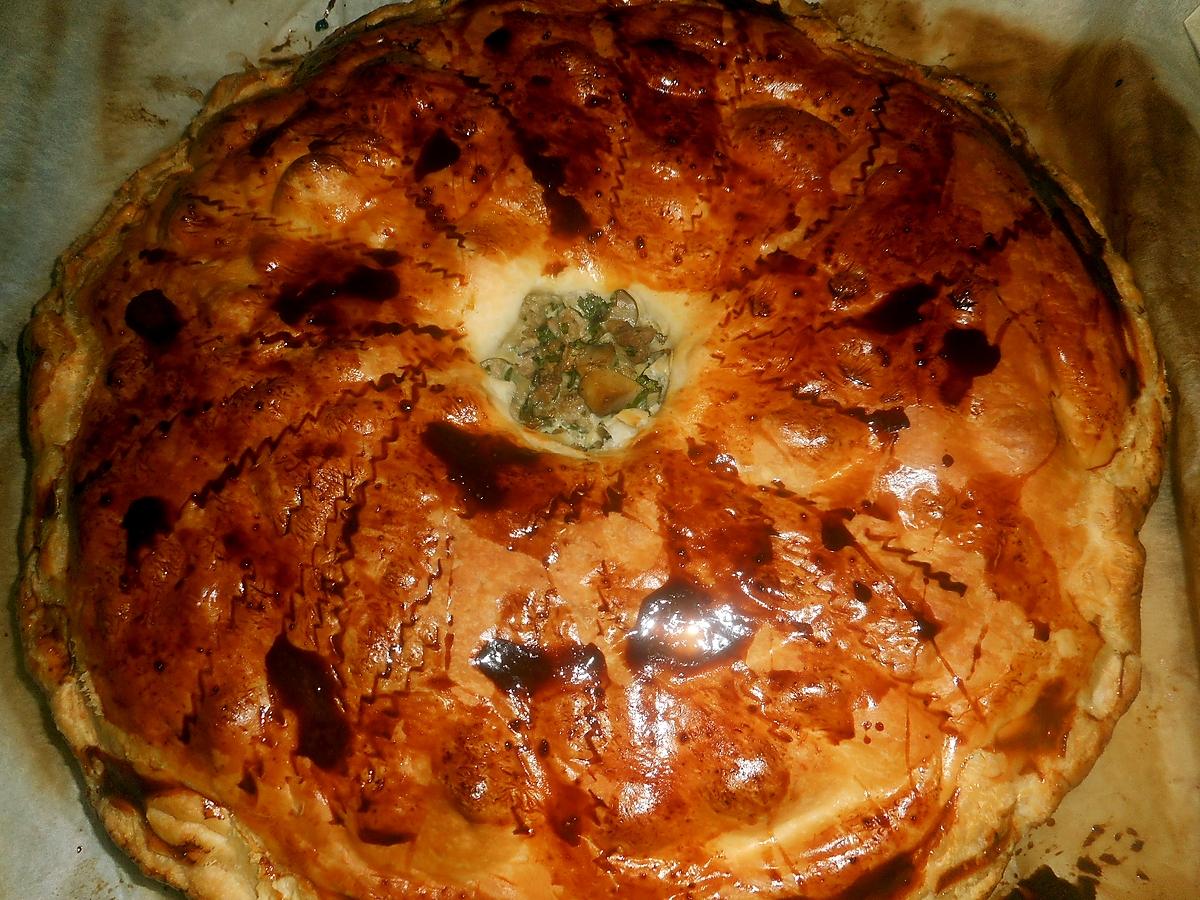 recette Tourte au veau et champignons