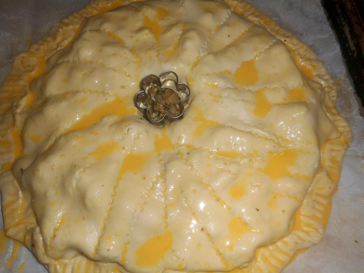 recette Tourte au veau et champignons