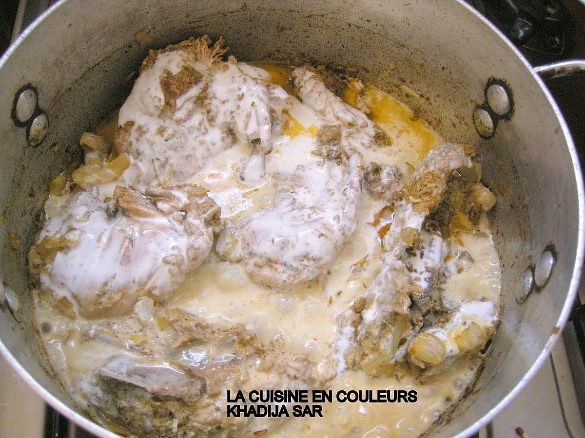 recette Poulet au lait de coco /Petits paniers