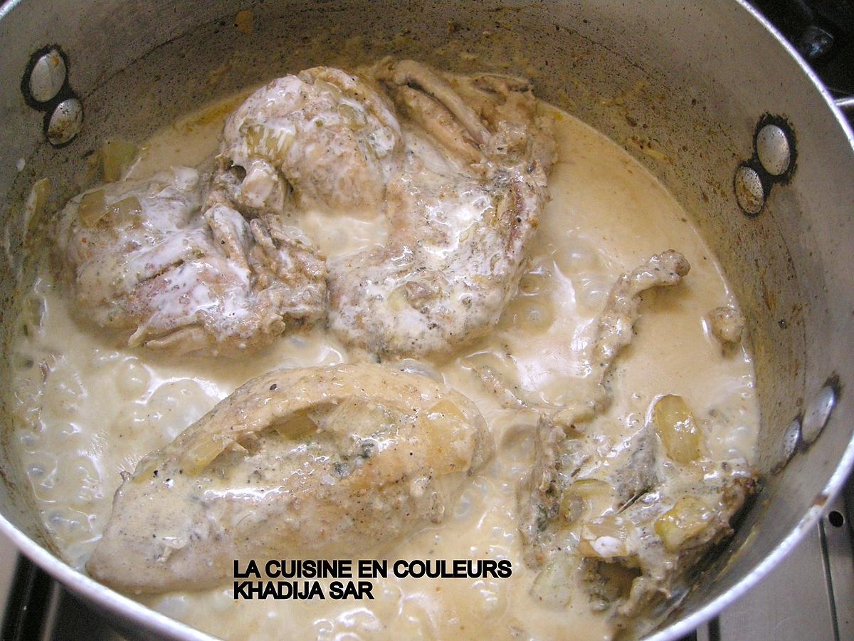 recette Poulet au lait de coco /Petits paniers