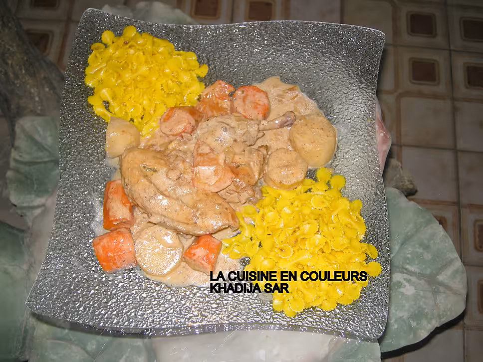 recette Poulet au lait de coco /Petits paniers