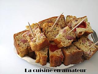 recette Cake bacon tomates léger