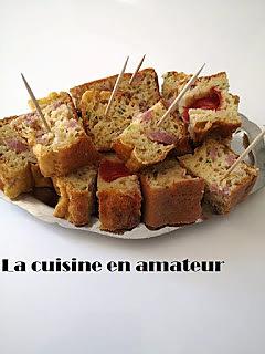 recette Cake bacon tomates léger