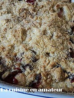 recette crumble aux prunes sauvages